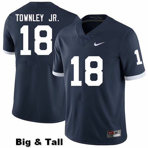 NCAA Nike Men's Penn State Nittany Lions Davon Townley Jr. #18 College Football Authentic Big & Tall Navy Stitched Jersey PQZ6798ZA
